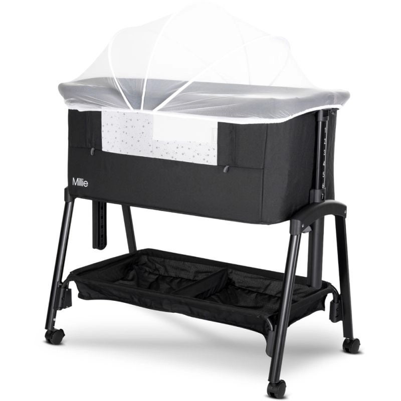 لوريلي سرير اطفال ميلي بعجلات - اسود - 1008073 - Image 4